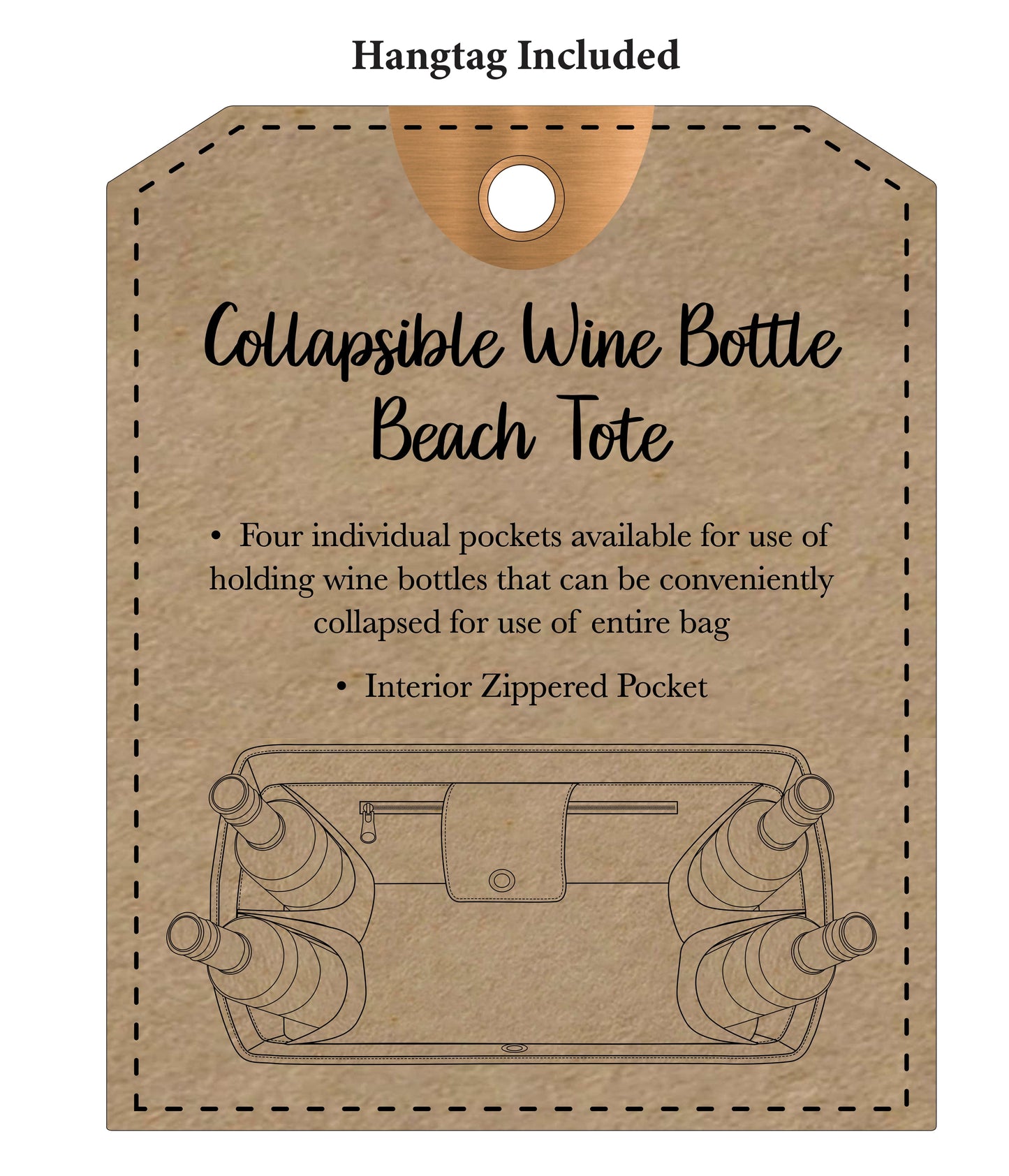 Magid Canvas Wine Tote "I TEND TO WINE ALOT"