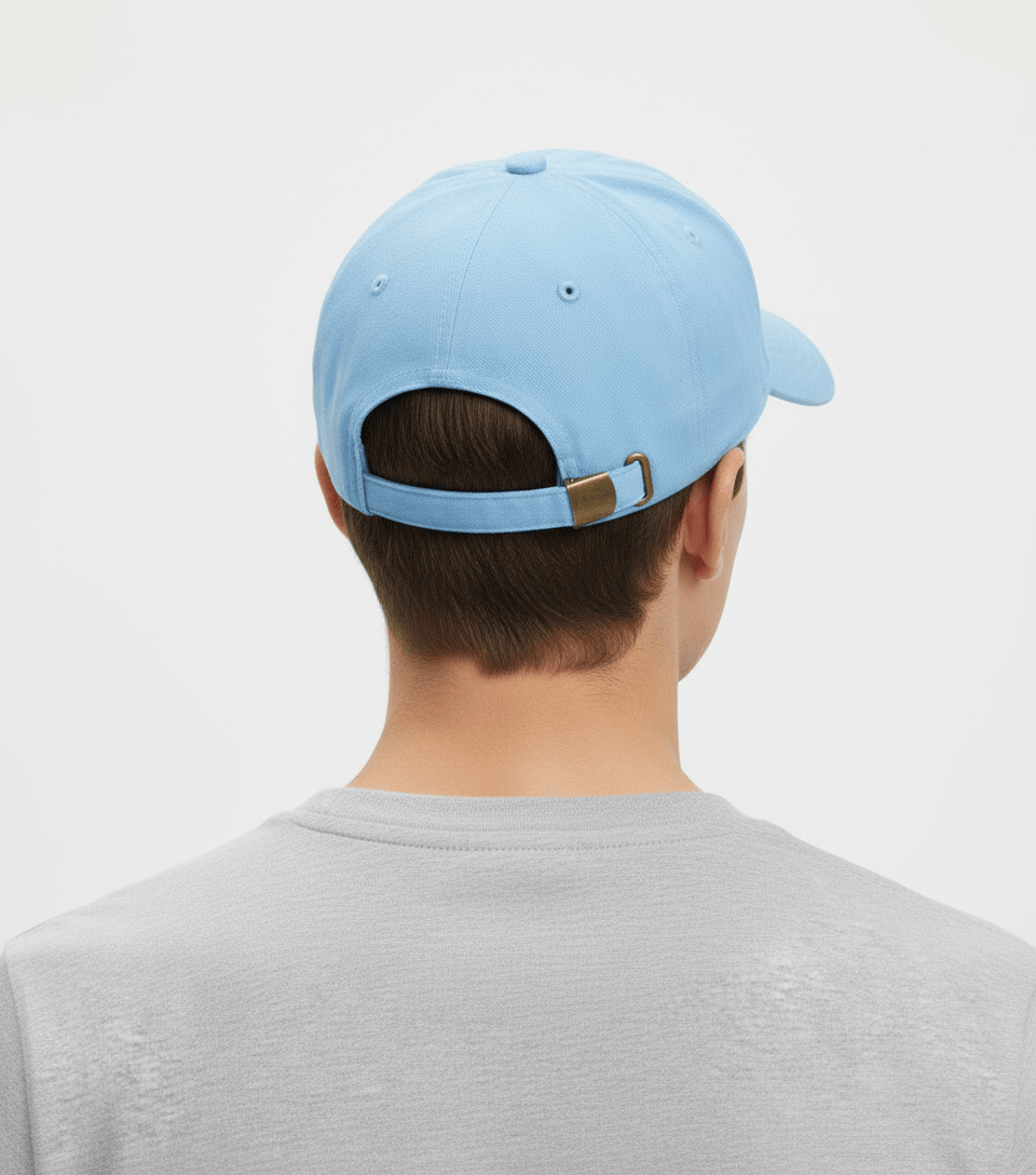 The Hamptons Light Blue Cotton Baseball Cap