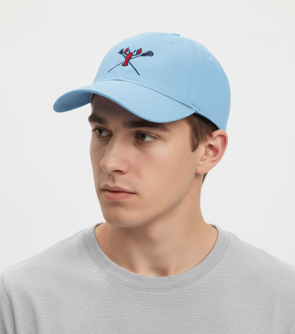 The Hamptons Light Blue Cotton Baseball Cap