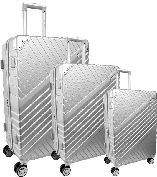 Ellen Tracy "The Legend" 3 PC Hard Sided Luggage Set – 21", 29", 32" Expandable 8-Wheel Spinners