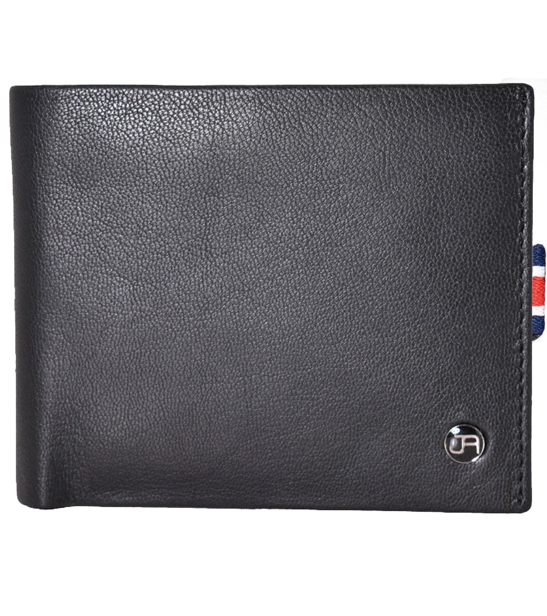 Jack Abrahams Goat Nappa Leather Bi-Fold Slim Minimalist Wallet Black