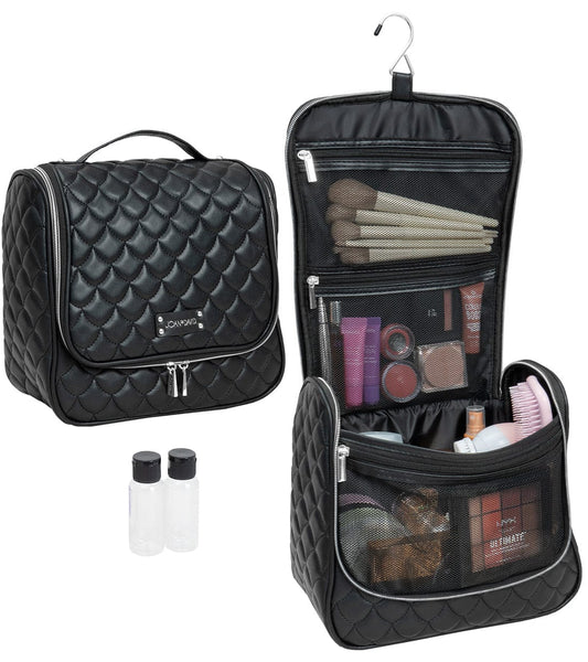 Joan & David The Teardrop Quilted Hanging Makeup Toiletry Cosmetic Bag