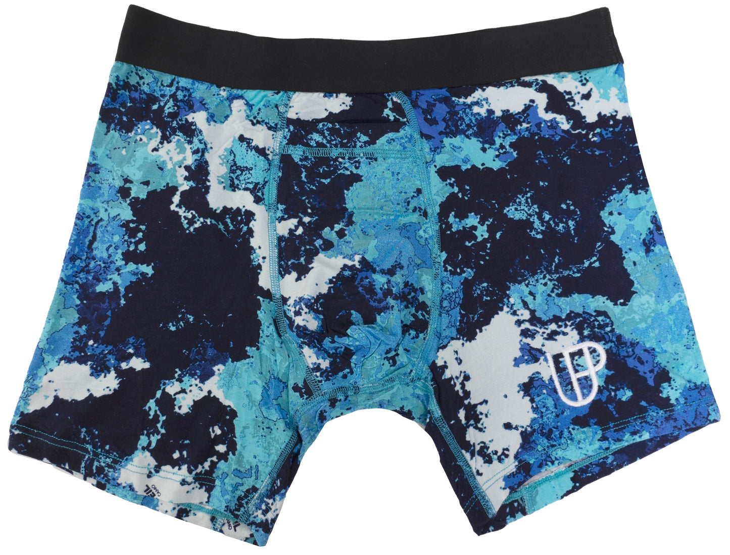 Veil Camo x UP Boxers Aqueous Blue Camo Print Modal Boxer Brief