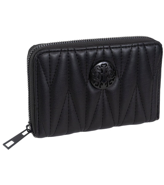 Rebecca & Rifka Smooth Abstract Quilt Medallion Zip Indexer Wallet