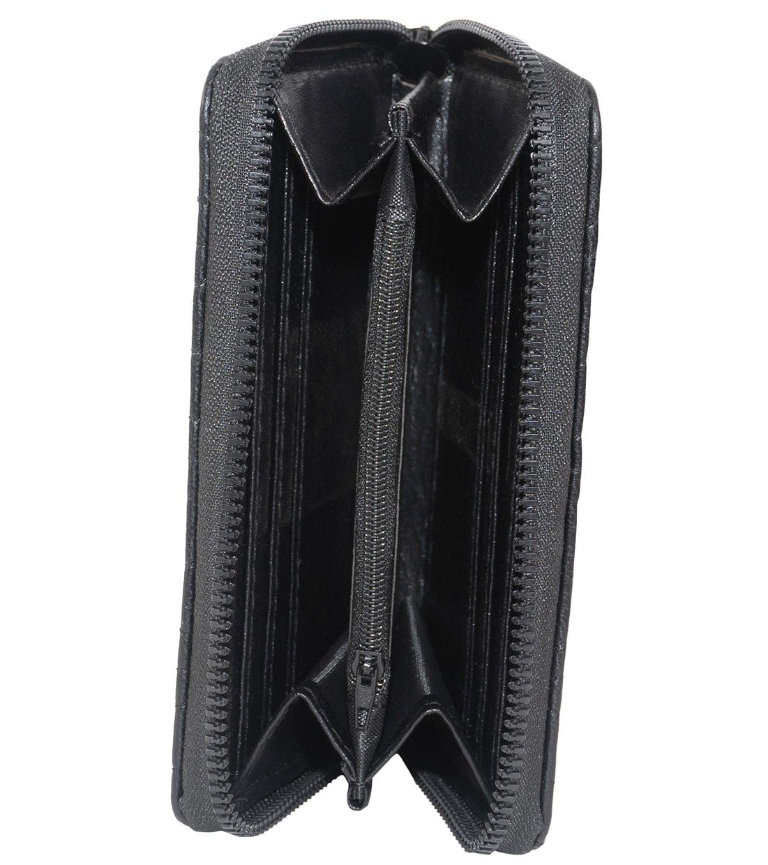 Rebecca & Rifka Smooth Abstract Quilt Medallion Zip Indexer Wallet